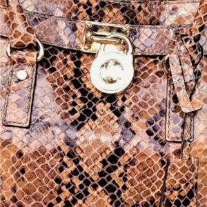 Micheal Kors Stylish Snake Print Tote Bag